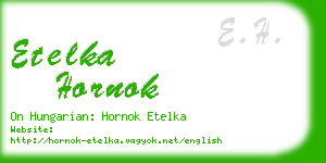 etelka hornok business card